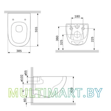 Унитаз AM.PM Sensation C301700WH + C307851WH картинка 9